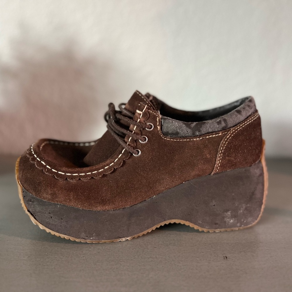 RARE Vintage Lower East Side Chunky Platform Loafers